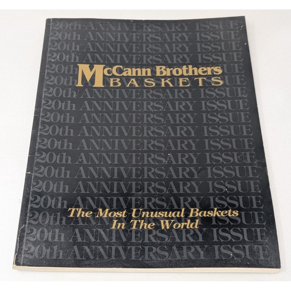 Vintage McCann Brothers Baskets Catalog‎ Magazine Book Art Craft Custom 90s